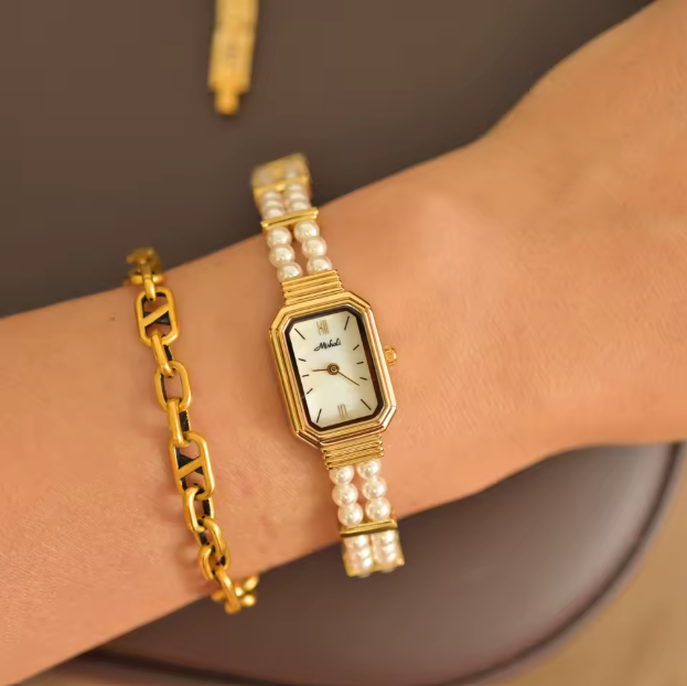Enlace de alta calidad Pearl Women Watch